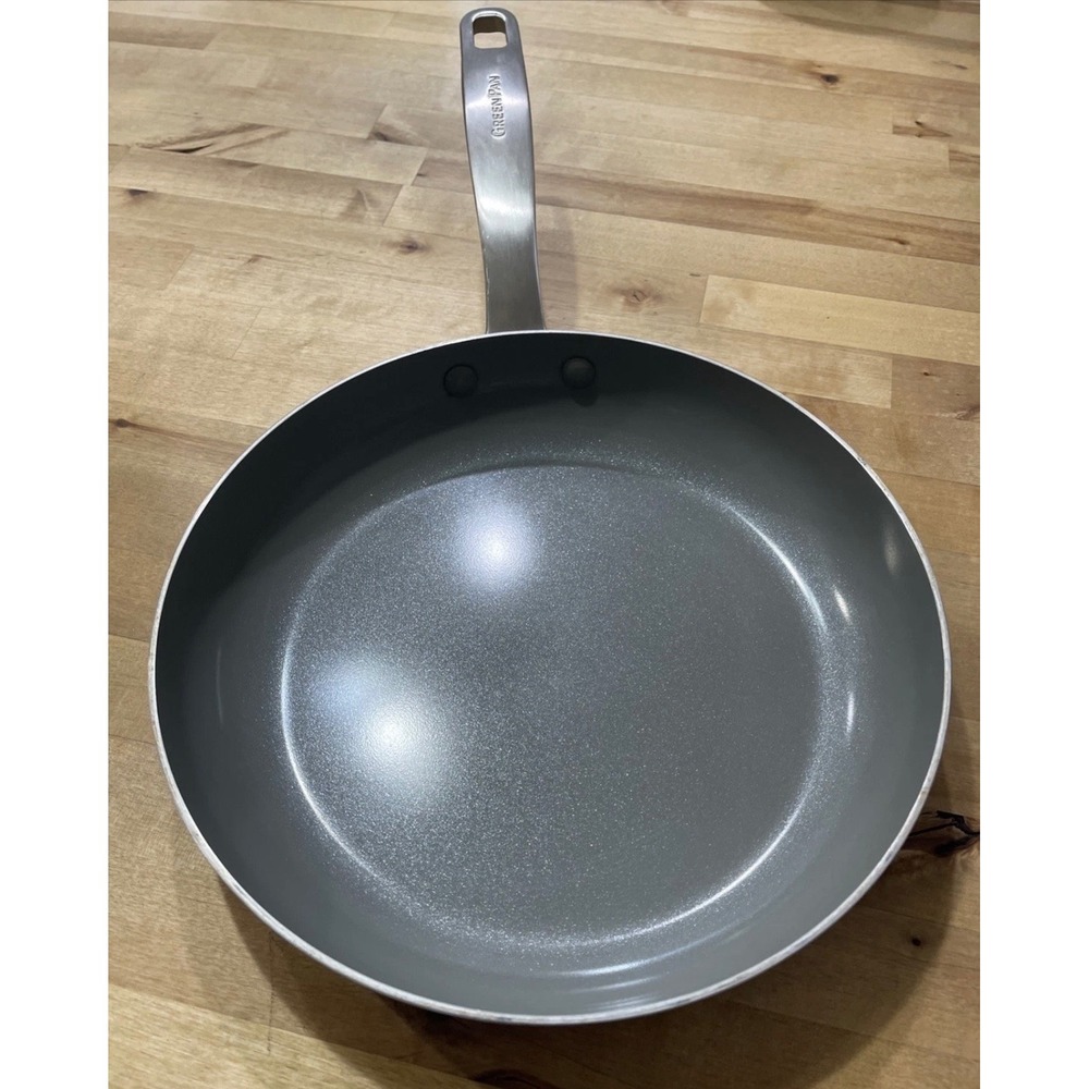 GreenPan Frying Pan 11" Ceramic Nonstick Stainless Steel Induction Gray
